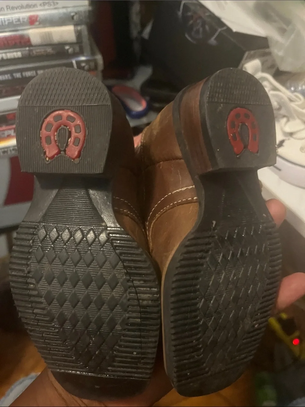 Kids' Western Pull-On Boots in Pink and Brown-Mexico made